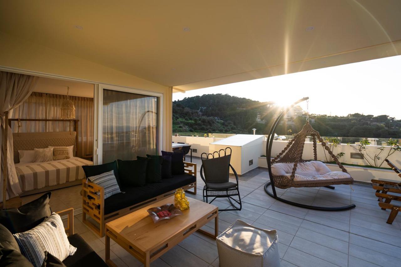 Helen Luxury Holiday House With Sea View Rethymnon Exterior foto