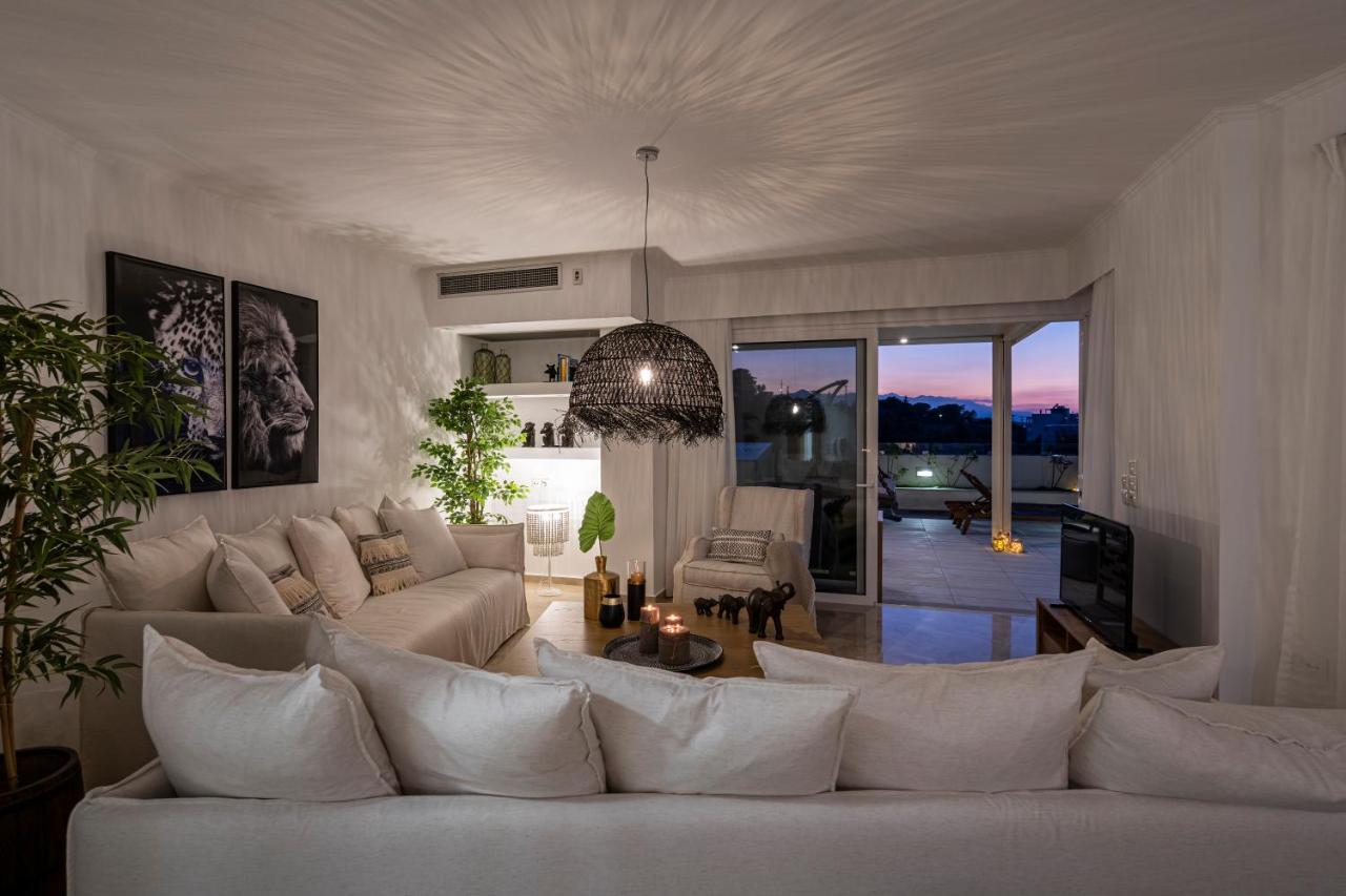 Helen Luxury Holiday House With Sea View Rethymnon Exterior foto