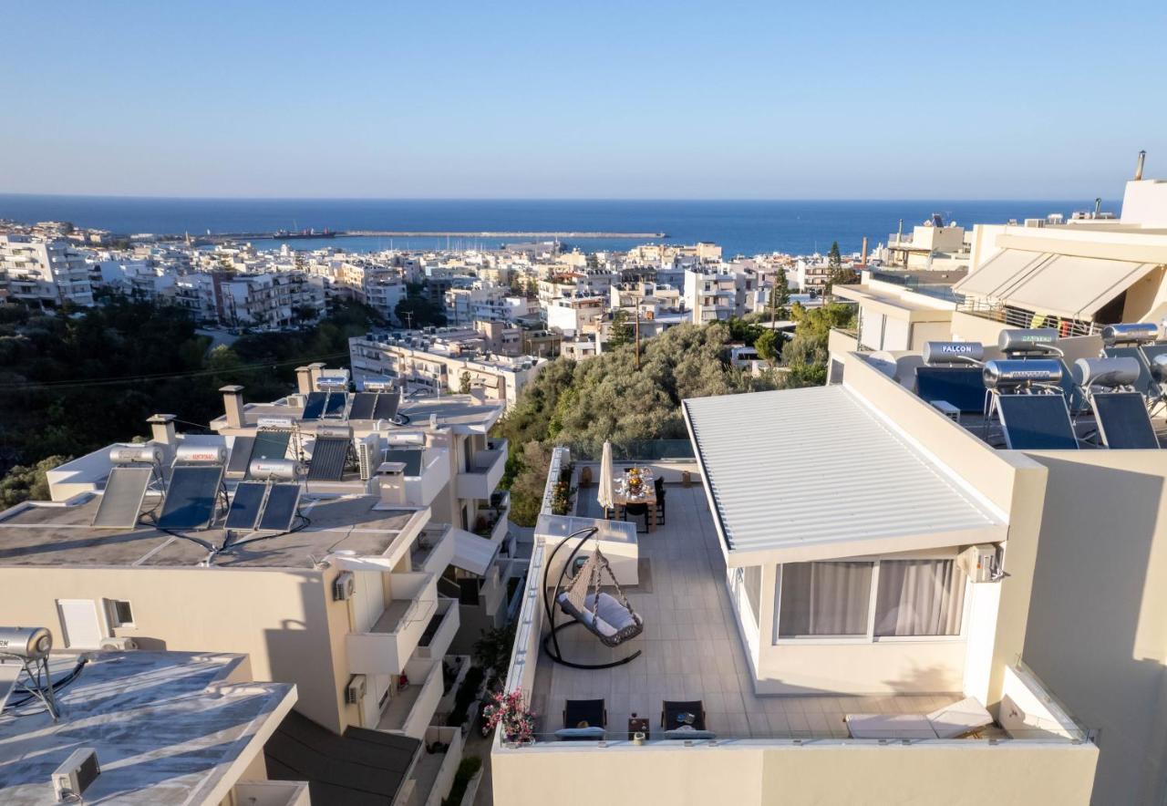Helen Luxury Holiday House With Sea View Rethymnon Exterior foto